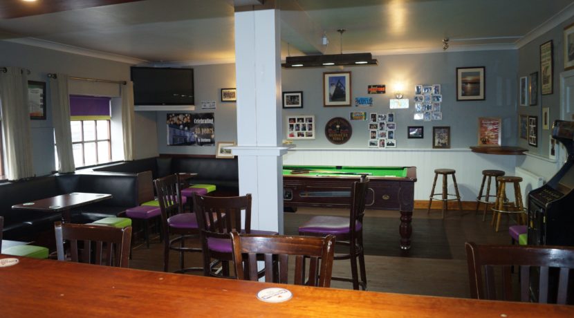 Petes Pub Bar from inside looking out Jan 20 Mba
